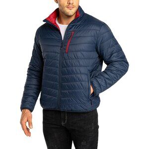 Men's Puffer Jacket Lightweight Packable Winter Jacket Blue